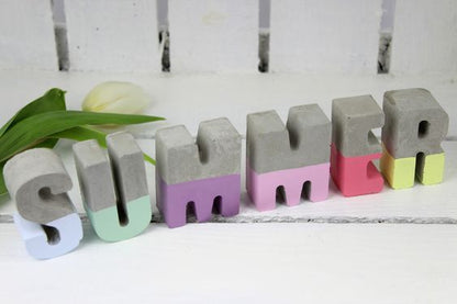 Concrete Upper case Letters